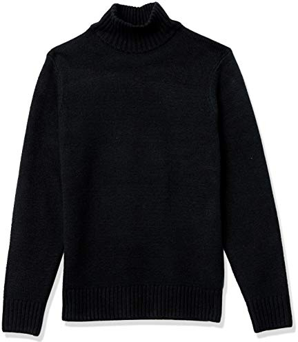 Amazon Essentials Maglione Dolcevita Morbido a Maniche Lunghe Uomo, Nero, S
