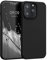 kwmobile Custodia Compatibile con Apple iPhone 13 Pro Cover - Back Case per Smartphone in Silicone TPU - Protezione Gommata - nero matt