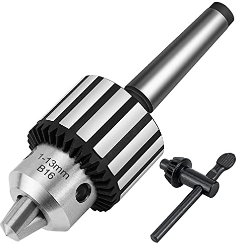 Earl Diamond Super Heavy Duty 1/2-Inch Drill Chuck with #2 Morse Taper Arbor & Chuck Key (1/2 MT2)
