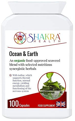 Ocean & Earth 100 Capsules. Alkalising Iodine Rich Vegan, Kosher Formula to Boost Immunity & Energy Levels