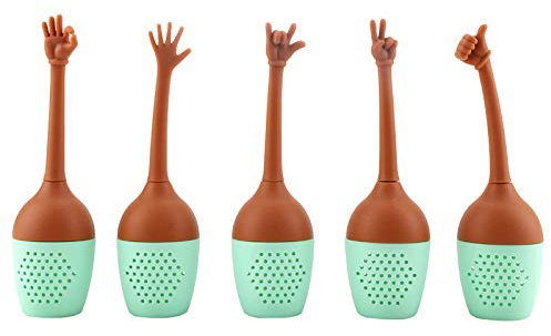 Serlium 5 Stück Tee-Ei Filter Tragbares Silikon-Teeblatt-Brausieb Lose Blatt-Teefilter Einweg-Tee-Ei Teesiebe, Tee-Ei Für Losen Tee