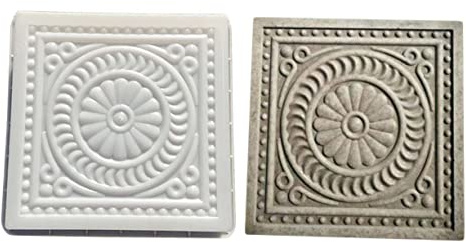 Kisangel Brick Mold 14.5 Inch Square Cement Paver Mold Concrete Stepping Stone for Garden Patio Yard Pathway