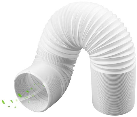 TIHOOK Manguera de aire acondicionado, 2 m de diámetro, 15 cm, manguera de salida con rosca en sentido contrario a las agujas del reloj, para aire acondicionado, secadora y campana extractora