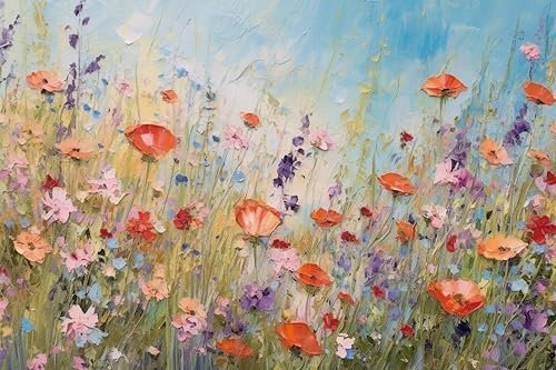 Jomzuci Diamond Painting, Diamant Painting Bilder Erwachsene Blumen, 5D Diamond Painting Erwachsene Kits mit Zubehör für Home Wand Dekor 30x40cm (B12649)