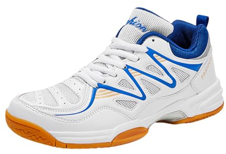 Yummsion Chaussures de Badminton Respirantes,Pingpong Badminton Sneakers,Chaussures de Badminton de Tennis de Table,Badminton Baskets,Anti-Slip LéGer,pour Fitness,entraînement sur Terrain