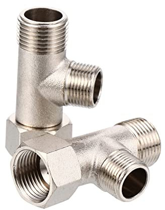 SHINEOFI 2pezzi Connettore Flessibile Deviatore Vie Per Collegare Tubi e Macchine Resistente e Facile Da Installare