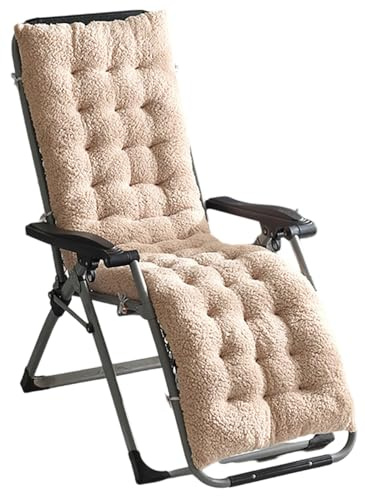 UWOBTN Cojín Reclinable para Tumbona 130x50/160x50cm Suave Cojines para Silla Mecedora Exterior Jardín Colchoneta Tumbona para Balcón, Playa, Terraza, Piscina(C,160x50x10cm)