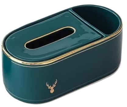 Scatola di fazzoletti, Scatola di fazzoletti in ceramica for telecomando, cosmetici, penne e matite - Contenitore da tavolo