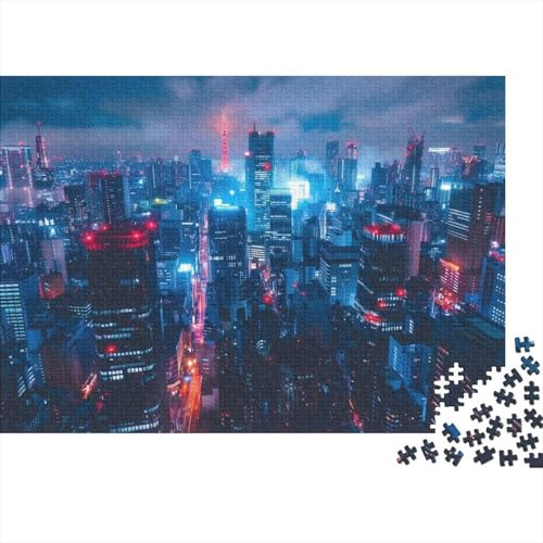 1000pcs Mini Puzzle for Family City Night Lights