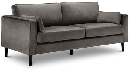 Julian Bowen Hayward 3 Seater Sofa, Grey