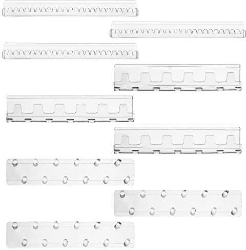 BELLE VOUS 9er Pack Schmuckaufbewahrung Wand Schmuck Halter aus Transparentem Acryl - Selbstklebende Haken & Stifte - Ketten Aufbewahrung Hängend Halter für Ringe, Armbänder & Ohrringe Aufbewahrung