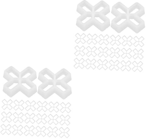 Hemobllo 200pcs Tile Grout Spacers Cross Tile Leveling Clips for Even Spacing for Wall and Floor Projects