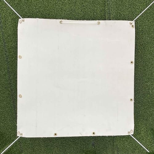 Bogenschießen Backstop Heavy Duty Rücklaufsperre Pfeilfangmatte Verstärkte Weiß Pfeilfangnetz Ziel Backstop Pfeil zurück Stops (Dicke 1,2 mm, 1.5x0.67m)