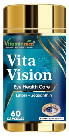 Vitaminnica Vita Vision - Maintain Healthy Eyes, Reduces Dryness & Eye Strain (Pack of 1)- 60 Capsules