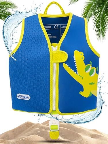 KIDVERSE Schwimmweste Kinder 1-2 Jahre - Komfort Schwimmhilfe mit Bauchumfang bis 52cm - Schwimmhilfe Kinder 1-2 Jahre - Kinderschwimmweste zum Schwimmen Lernen - Komfort Schwimmweste Kind