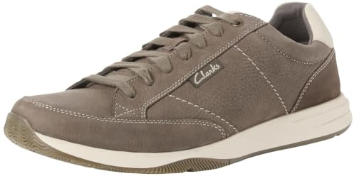 Clarks Townview Lace para hombre, color gris nobuck, talla 44, gris, 46 EU