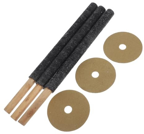 SOIMISS 3 Pièces Torche de Lot de Torches Manuelles Étanches pour Événements Extérieurs pour Décoration de Jardin Mariages Camping