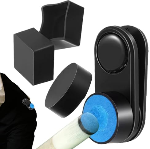 Generisk magnetisk biljardkö krithållare, magnetisk krithållare för träning, bollsport övning säkert grepp läckageskyddat tillbehör för alla spelare klubbmedlemmar