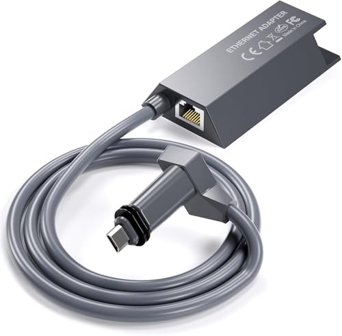 daboot Ethernet Adapter for Starlink Gen 2 Rectangular Satellite Internet Standard Actuated V2 RJ45 Wired Network External Extender Starlink Accessories