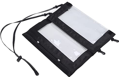 Halearo Custodia Impermeabile per Mappa Nera Custodia Pieghevole Portatile Leggera per Escursioni in Campeggio Avventure in Moto, Materiale TPU 17,9x11,8 Pollici
