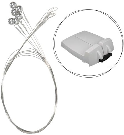 BOSKA Fils de Coupe pour Cheese Commander PRO+ – Lot de 6 – Fil Ultra-Résistant en Acier à Ressort – Pour Fromages Tendre – Remplacement Facile – Compatible BOSKA CCP+