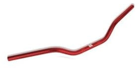 MANUBRIO RACING 22 PIEGA BASSA BARRACUDA MOTO UNIVERSALE ERGAL ALLEGGERITO COLORE ROSSO