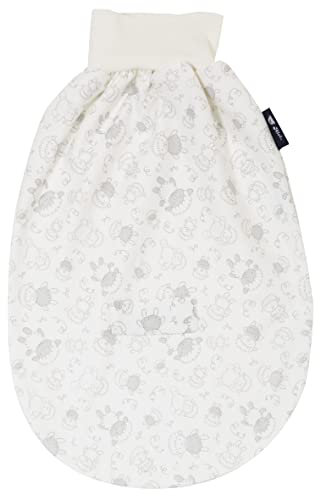 Alvi Baby Schlupfmäxchen Thermo Exclusiv | Pucksack 0-3 Monate | Baby-Schlafsack 100% Baumwolle | Winterschlafsack waschbar | Strampelsack
