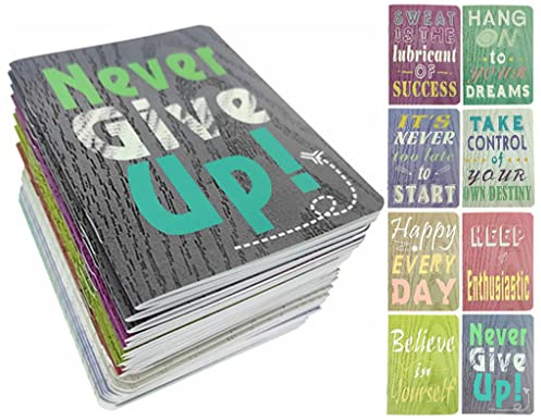 ALIMITOPIA 24pcs Mini Notebook Portable Pocket Notebook Journal Steno Memo MiniDaily NotePad,3.5X5 inches,24 sheets,College Ruled Pages(Inspirational Words)