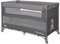 Lorelli 3 in 1 Babybett, Beistellbett und Laufstall Up and Down, Kinderbett mit 2 Ebenen, Seiteneingang und Faltbarer Seitenwand, Baby Reisebett, grau