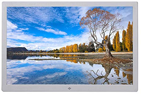 Digital ram, digital ram 17-tums digital ram LED elektroniska fotoalbumannonsläsare, upplösning 1440x900P, supportkalender, klocka