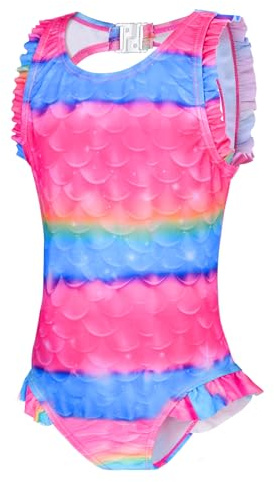 flintronic Costume da Bagno per Ragazze, Intero Bambina, Bikini da Spiaggia, Estivo Senza Manica per Estate (S)
