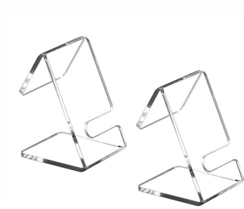 VASANA 2PCS Acrilico Trasparente Guarda Display Stand Singolo Supporto Dell'orologio Delle Donne Degli Uomini Del Supporto Dei Monili per il Braccialetto Display Dell'