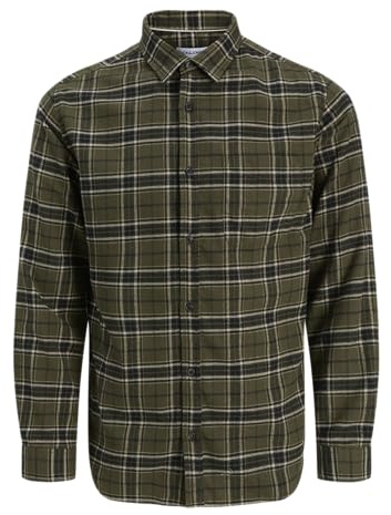 JACK & JONES Flannel Shirt LS Pls Jjjames-Camiseta de Franela, Rosin, 3XL Hombres