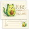 10x Kinder Einladungskarten Einladung Kindergeburtstag Avocado Katze Party Katzen Mädchen Jungen Geburtstagsfeier Geburtstag Einschulung