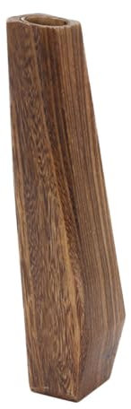 Garneck Macetero De Madera con Diseño para Suculentas Soporte Decorativo para Plantas De Interior Escritorio Jarrón para Flores Color Café para Hogar y Oficina