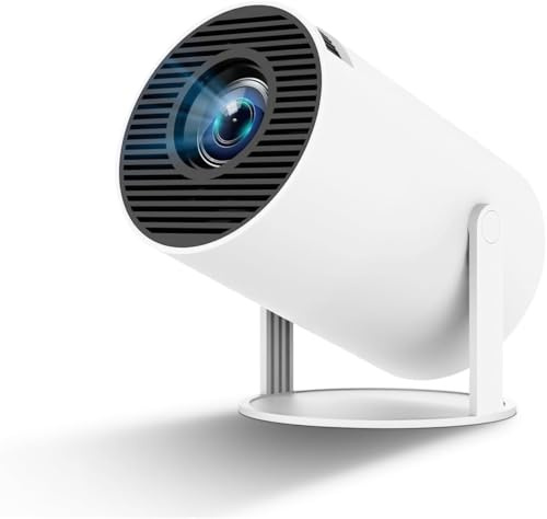 KEPEAK Mini proyector 4K Full HD 1080P para exteriores, compatible con 180 rotaciones/Auto Keystone/Wifi6/BT5.0, Smart Short-Distanz Beamer Handy for Home Cinema, Phone & Laptop