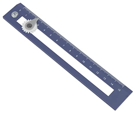 Topiky Kompasslinjal, Två-i-ett Ritverktyg för Geometri, Exakt 15 Cm Rak Kant med Justerbar Kompass för Studenter (Blå)