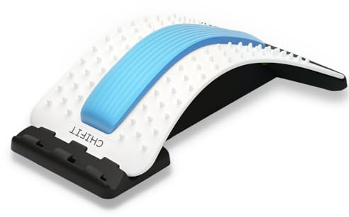 ChiFit Multi-Level Back Stretching Device - Immediate Relief for Herniated Disc, Sciatica, Scoliosis,Lower and Upper Back Stretcher Support and Pain Relief