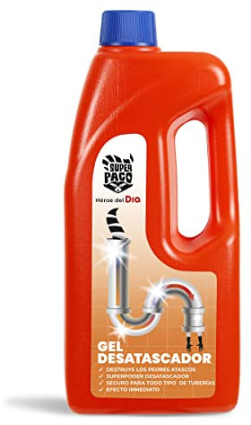 DIA SUPER PACO gel desatascador para tuberías botella 1 lt