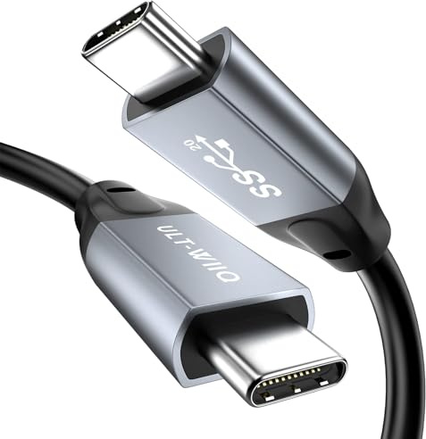 USB C to USB C Cable 240W, 20Gbps Ultra-Flexible USB 3.2 Gen2x2 Data Cable, PD 5A Fast Charging, 4K@60Hz Video Cord for MacBook Pro Air, Dell XPS, Samsung S22 S21 S10, OTG, USB-C Monitor (0.5M)