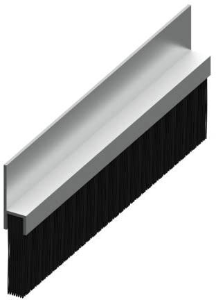 Awalock - Spazzola paraspifferi e parapolvere sottoporta in alluminio. Lunghezza 1 m, altezza 100mm