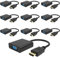 HDMI to VGA, 1080P Compatible HDMI to VGA Adapter for Computer, Laptop, PC, Monitor, HDTV, Digital to Analog Converter Cable for Xbox 360, PS3, TV Box to Projector Displayer. (10PCS)