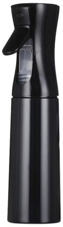 JIADEXIN 1pcs Spray Bottle Hairdressing Spray Bottle Continuous Fine Mist Empty Spray Bottle for Facial Beauty Hairdressing Plant Watering Pet Shower Plastic Black 300ml 9.3in*2.3in