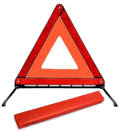 BHHBMT Warndreieck Kfz Pannendreieck Auto Warndreieck Euro PKW Zusammenklappbares Reflektierendes Auto Warnstativ Geeignet Für Pannenhilfe Verkehrsunfälle Notparken