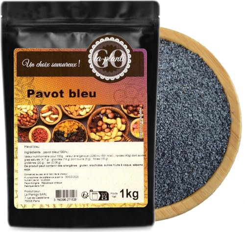 Pavot bleu 1000 g - LA PLANTIGO