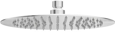 Balneo Soffione Doccia Fisso Cascade - Acciaio Inossidabile AISI 304 - Grande Forma Rotonda Ø250mm - Effetto Pioggia Rilassante e Uniforme - Disponibile in 7 Colori - Cromato