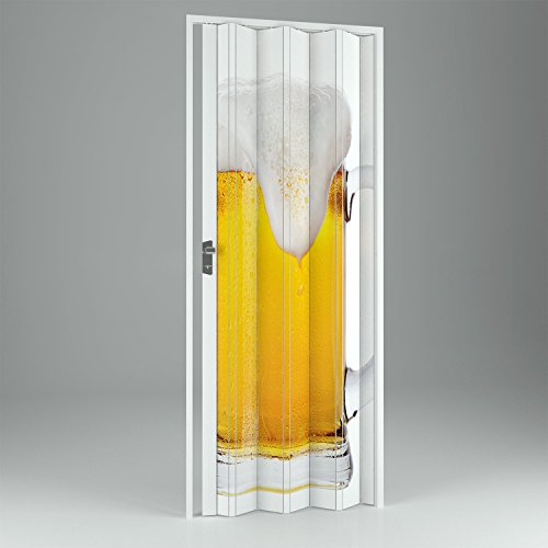 FORTE Porta Pliante accordéon intérieur en PVC Beer 115x214 cm Mod. Vera