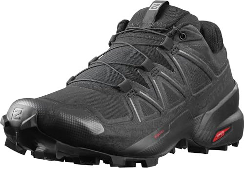 Salomon Herren Speedcross Hiking Shoe, Black Black Phantom, 44 EU