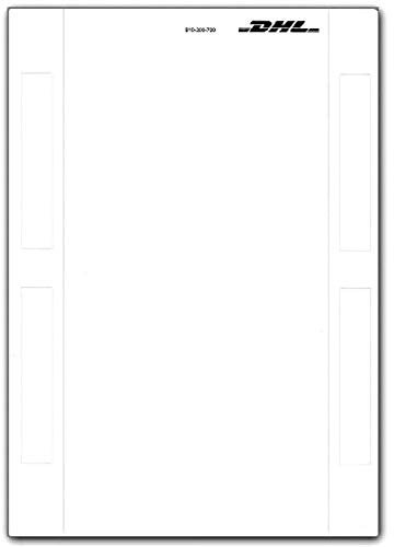 Selbstklebende Paketscheine Adressaufkleber Online Frankierung Aufkleber DHL Versandetiketten Label Etiketten A5 Neu (500)