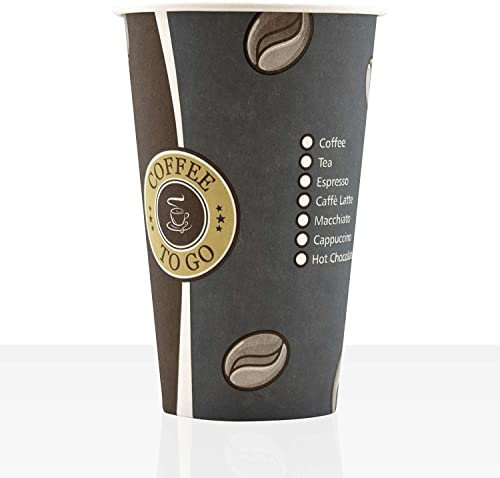 Coffee to go Becher aus Hartpapier 0,3l, 100Stk, Pappbecher, Kaffeebecher to go